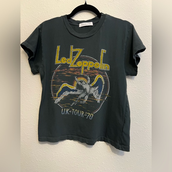 #543 Daydreamer Led Zeppelin UK Tour 78 Gray Graphic T-Shirt Small - Picture 2 of 6